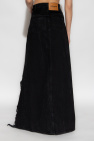 VETEMENTS BLACK Maxi denim skirt
