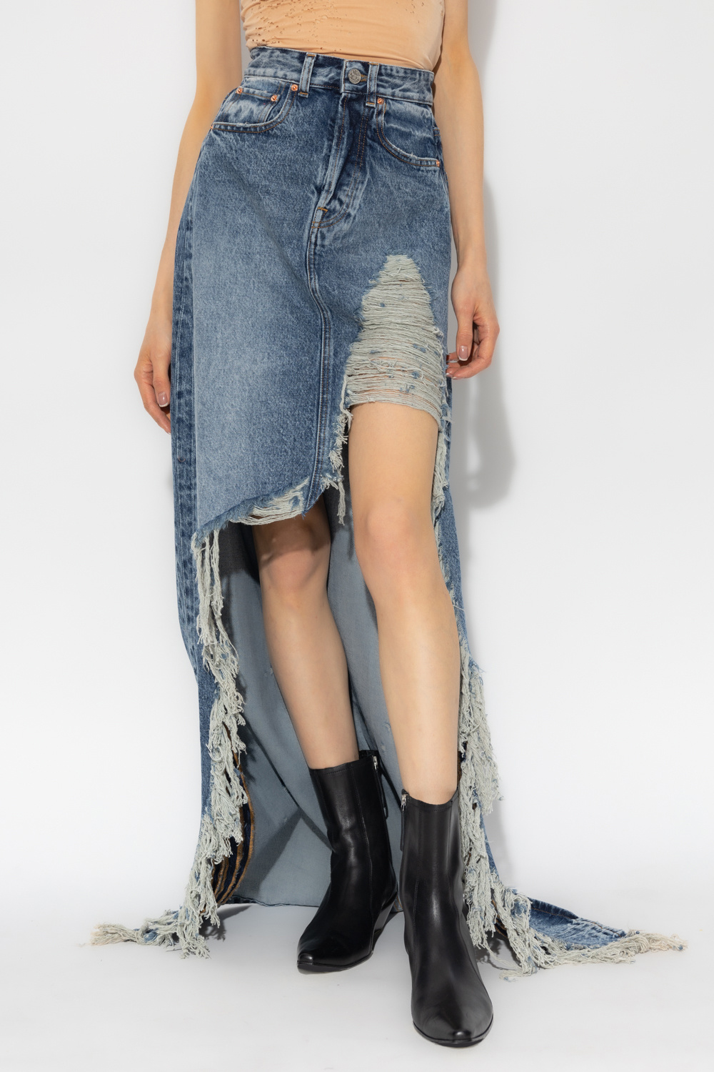 VETEMENTS Denim maxi skirt