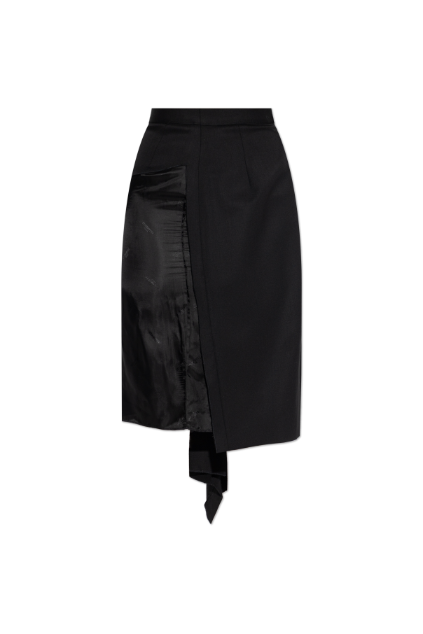 VETEMENTS Asymetryczna spódnica z rozcięciem