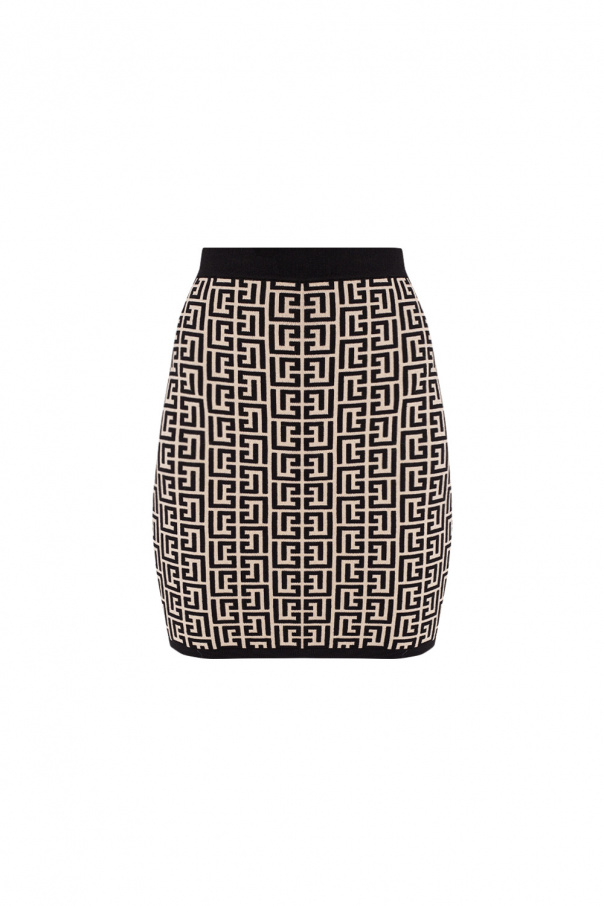 Balmain Patterned mini skirt