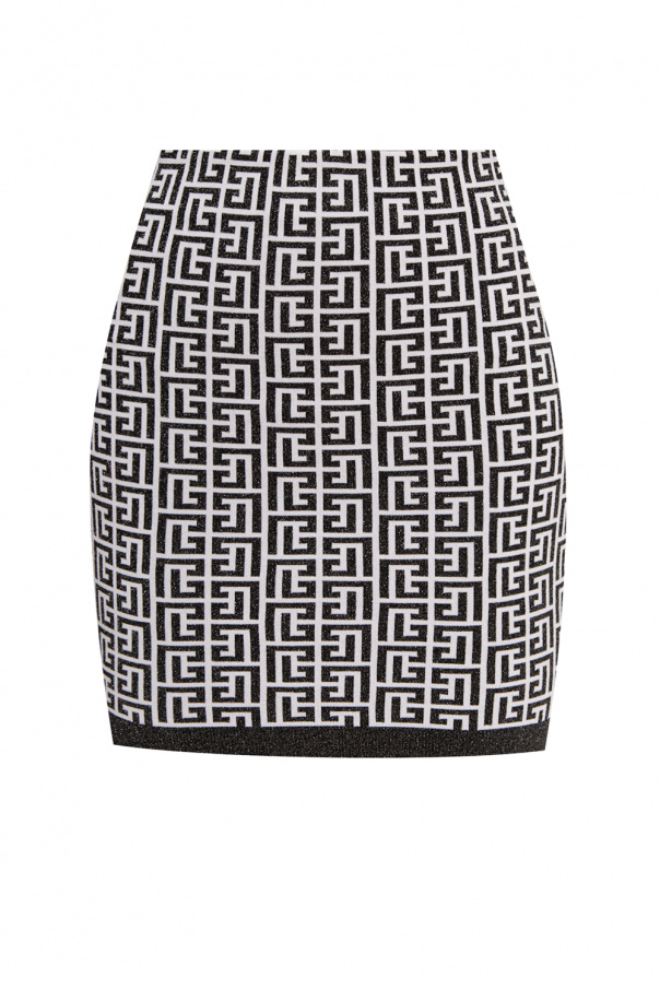 Balmain Mini skirt with logo