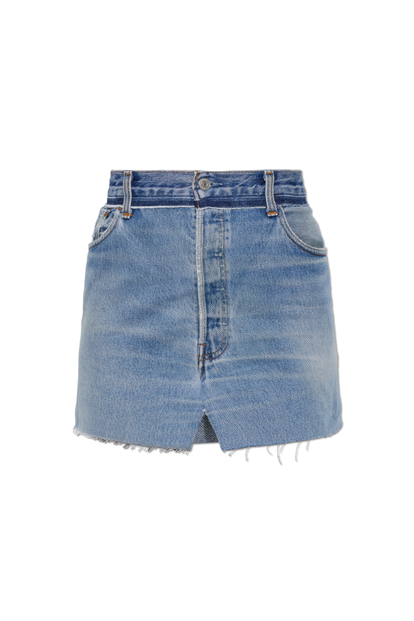 Denim skirt with a vintage effect od VETEMENTS