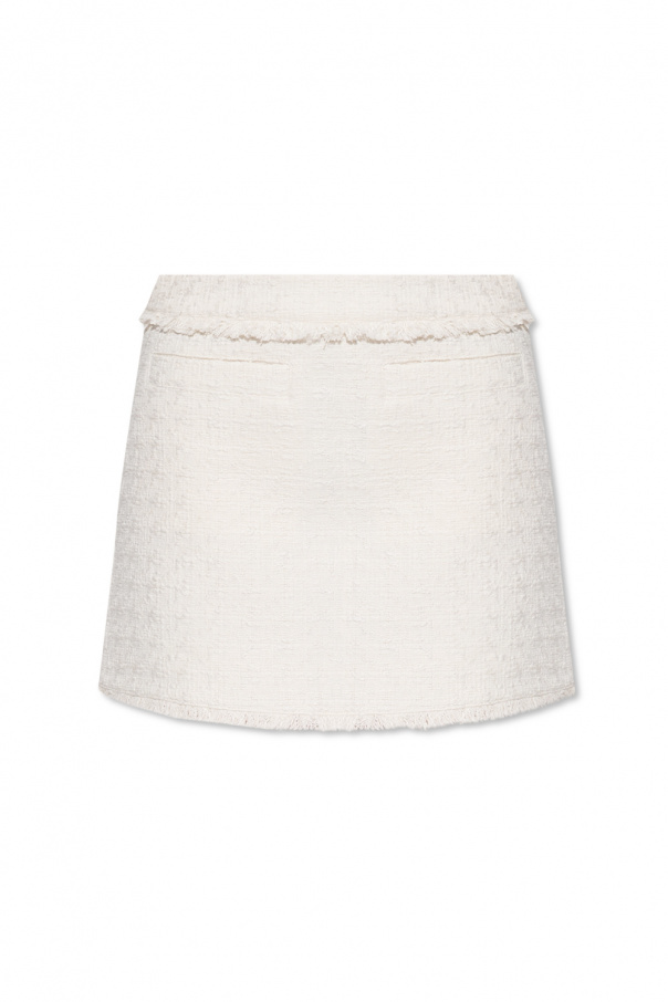 PROENZA SCHOULER WHITE LABEL CUT-OUT TOP Tweed skirt