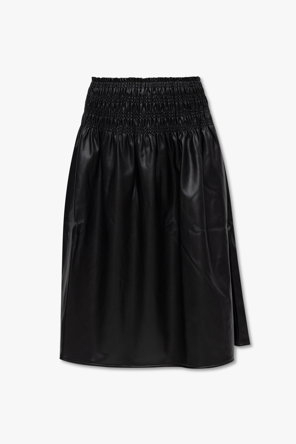 PROENZA SCHOULER SQUARE LEATHER SLIDES Skirt with gathers