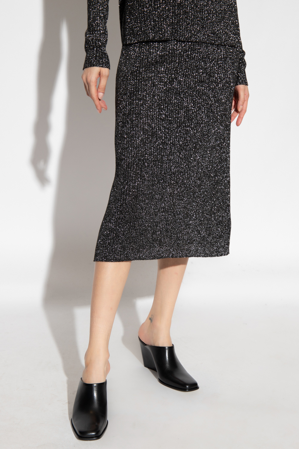 Proenza Schouler STRETCH REC SANDALS Glossy skirt