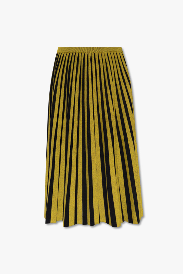 Proenza Schouler lug-sole ankle boots Striped skirt