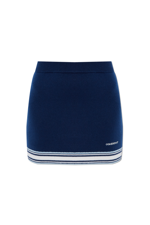 Skirt with embroidered logo od Casablanca