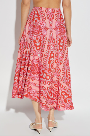 Etro Cotton skirt with decorative pattern