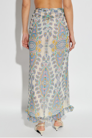 Etro Silk skirt with decorative pattern