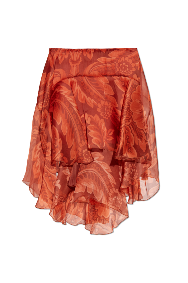 Silk skirt with an asymmetric cut od Etro