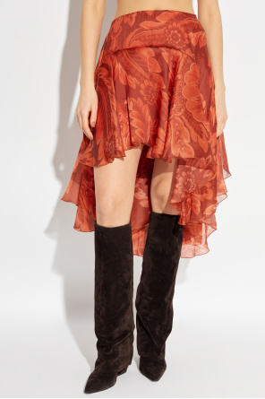 Etro Silk skirt with an asymmetric cut