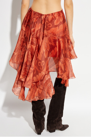 Etro Silk skirt with an asymmetric cut
