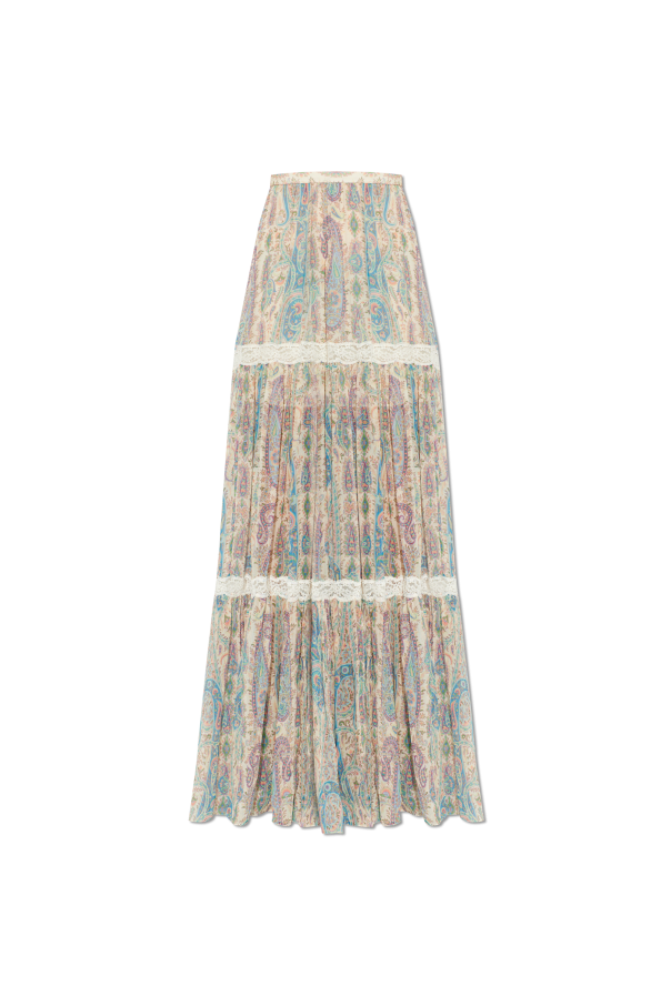 Skirt with lace inserts od Etro