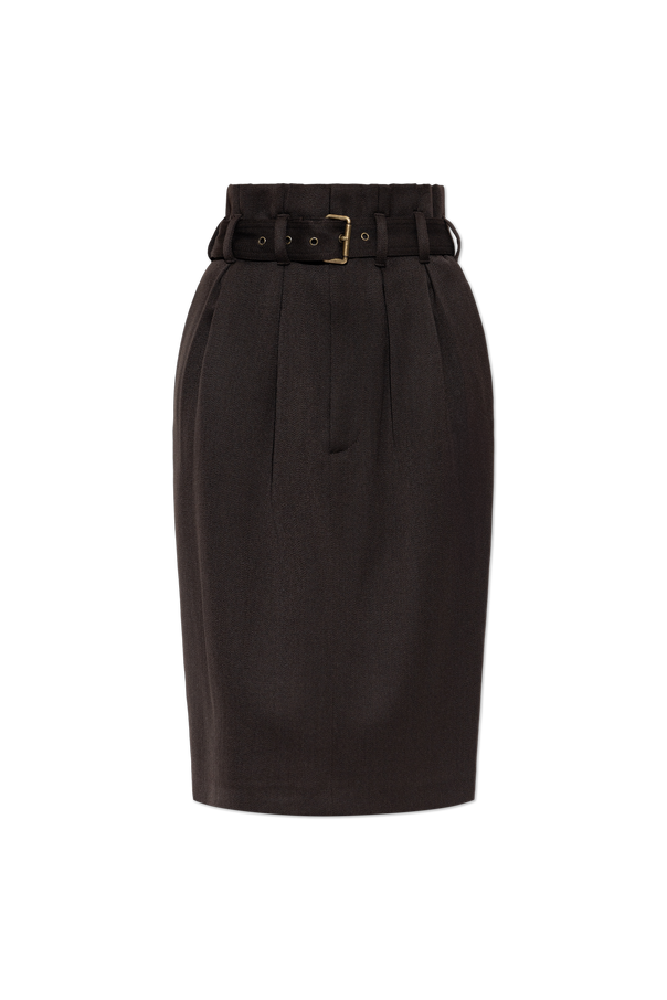 Wool skirt with belt od Etro