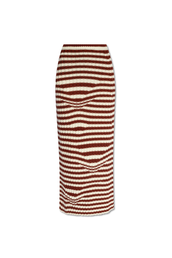 Etro Striped wool skirt