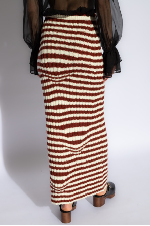 Etro Striped wool skirt