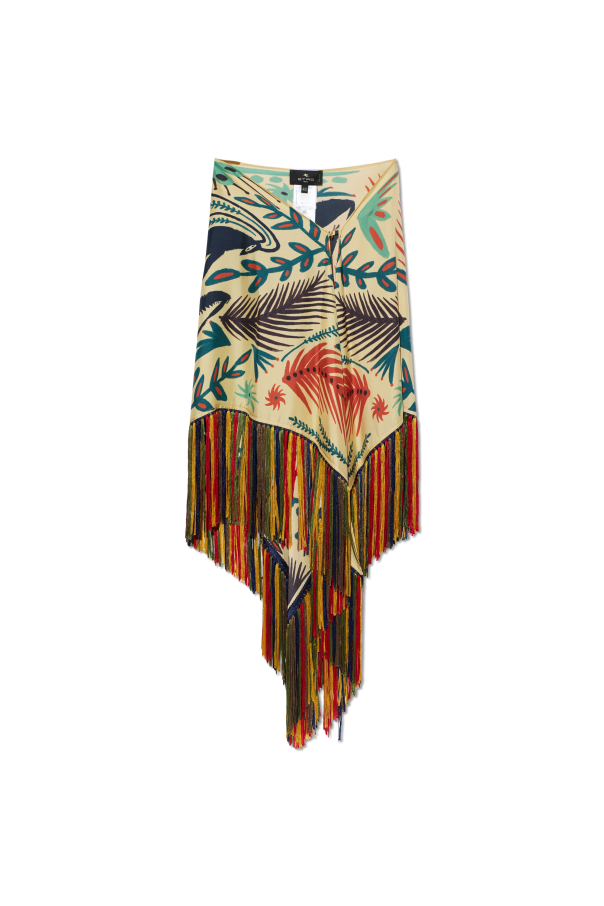 Silk skirt with fringes od Etro