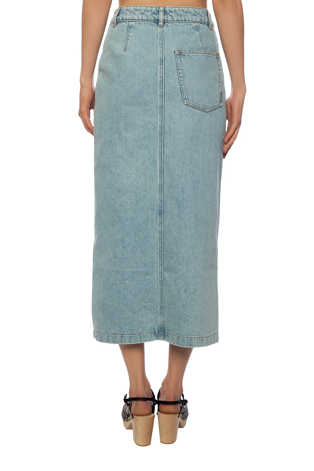 nanushka denim skirt