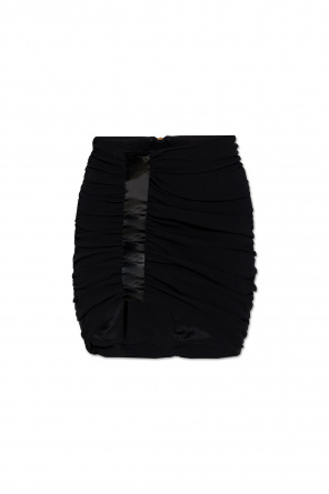 Balmain Button-breasted Knitted Skirt