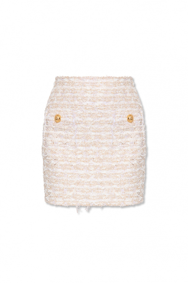balmain top Tweed skirt