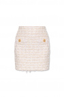 balmain peaked Tweed skirt