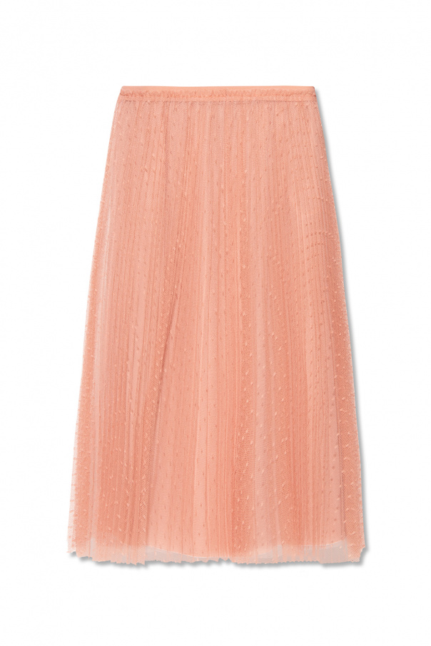 Red valentino Gold Tulle skirt