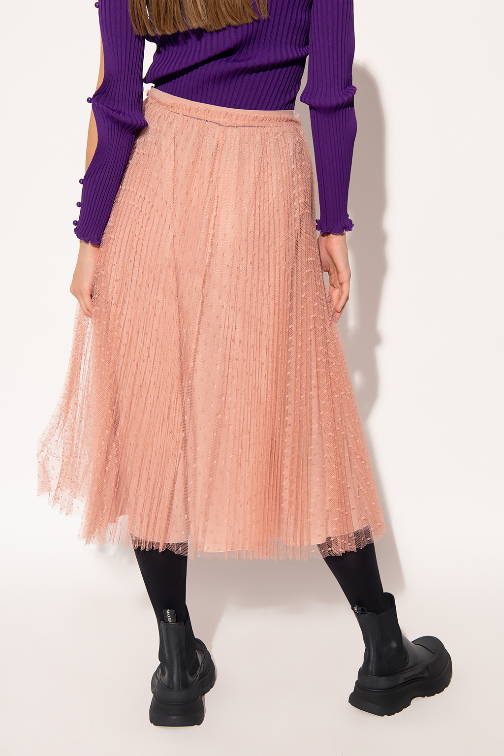 Red valentino Gold Tulle skirt