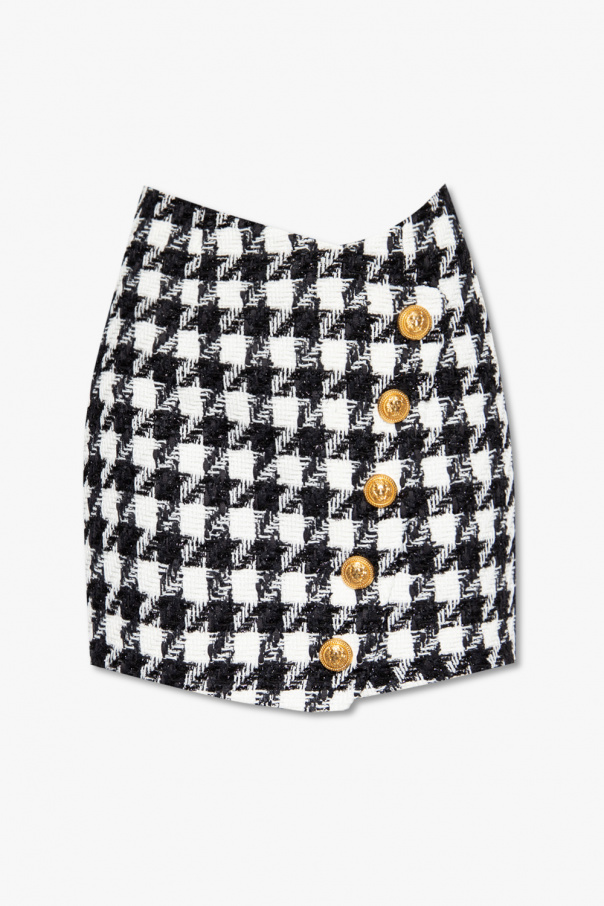 Balmain Houndstooth skirt