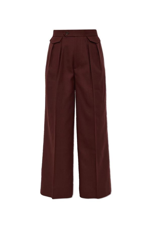 Issey Miyake Wide-leg pleated trousers