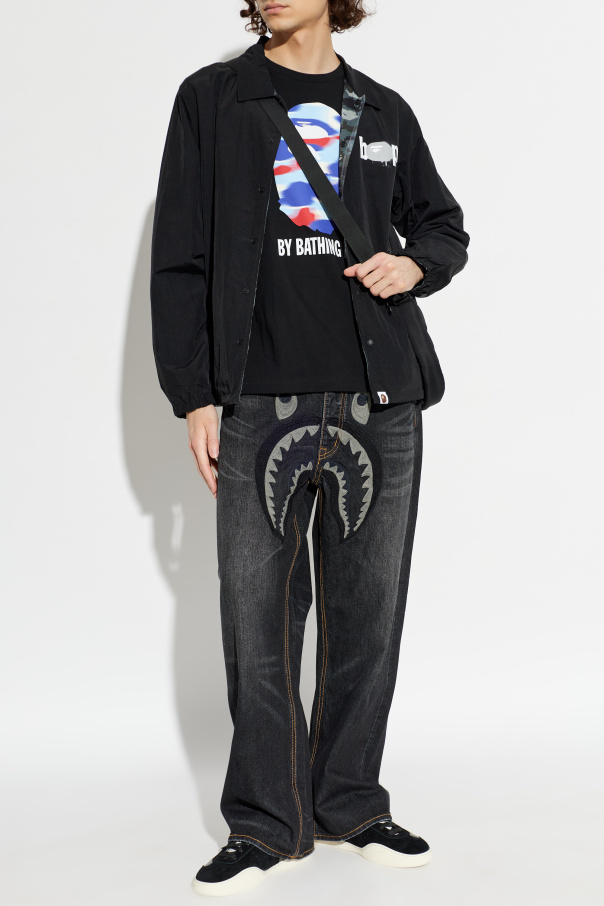 A BATHING APE® Jeans mit Aufnäher