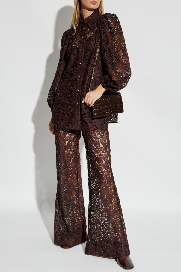 Zimmermann Lace pants with flared legs