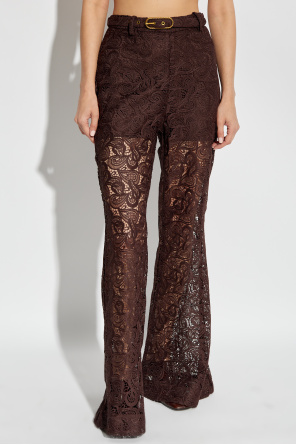 Zimmermann Lace pants with flared legs