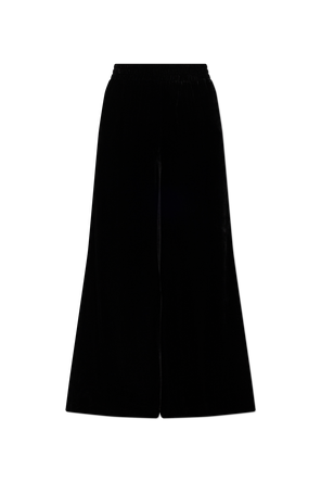 Velvet Wide-Leg Pants
