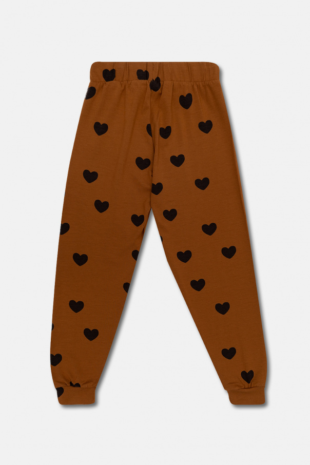 Mini Rodini midi Trousers with hearts print