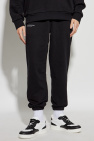 Pangaia BLACK Sweatpants with logo