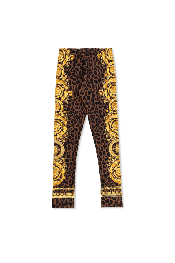 Versace Kids Wzorzyste legginsy