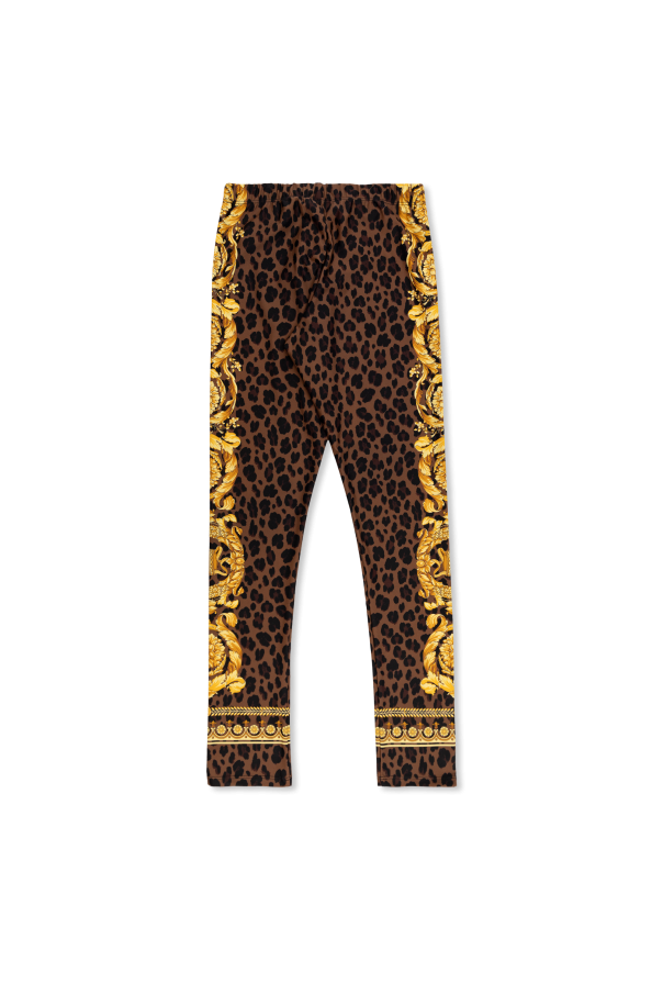 Versace Kids Wzorzyste legginsy