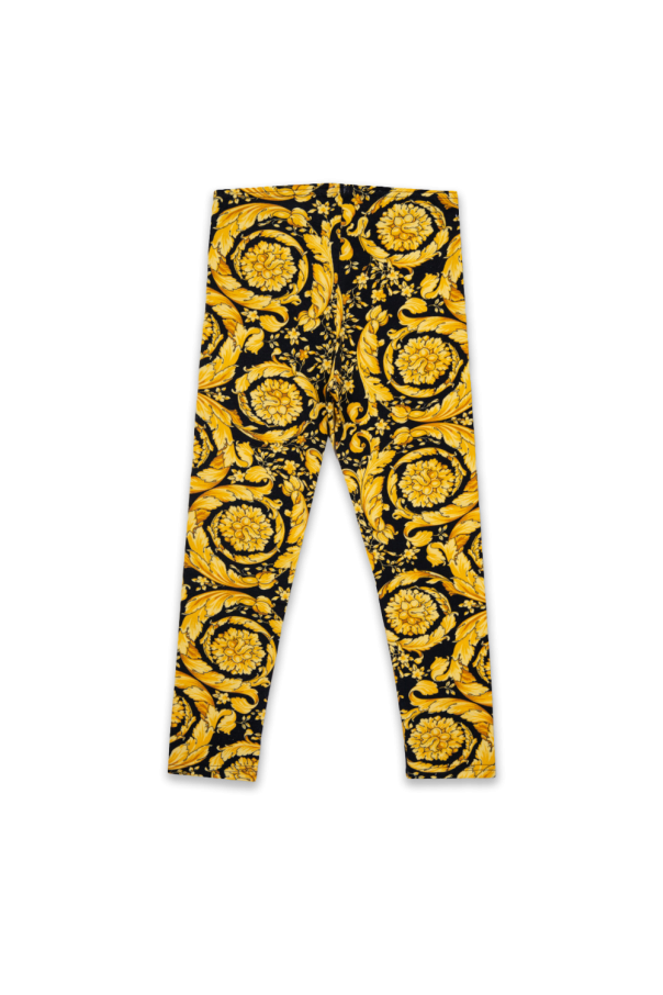 Versace Kids Wzorzyste leggingsy