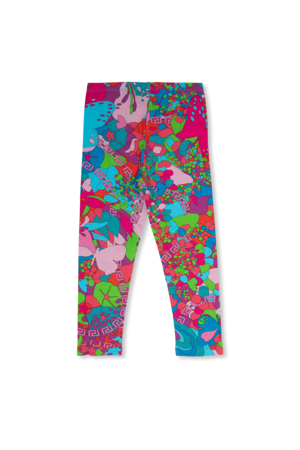 Versace Kids Patterned leggings