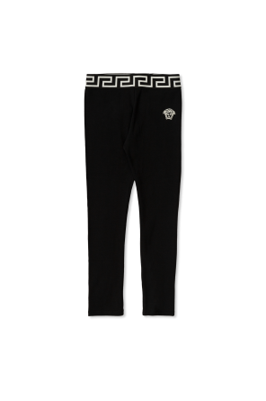 Cotton Leggings by Versace Kids