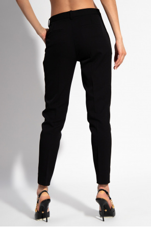 Versace Wool pleat-front trousers