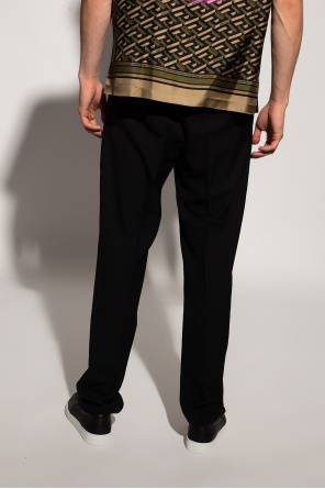 Versace Pleat-front levi trousers