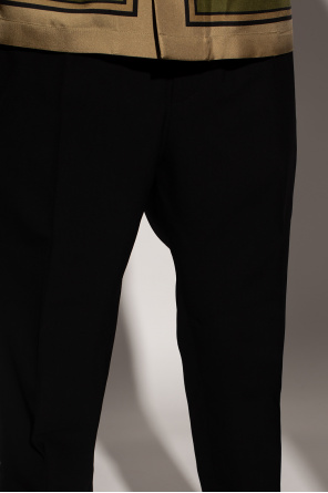 Versace Pleat-front levi trousers