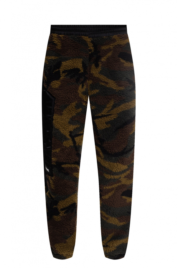 Versace Camo-trim trousers