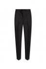 Versace Wool pleat-X-Back trousers