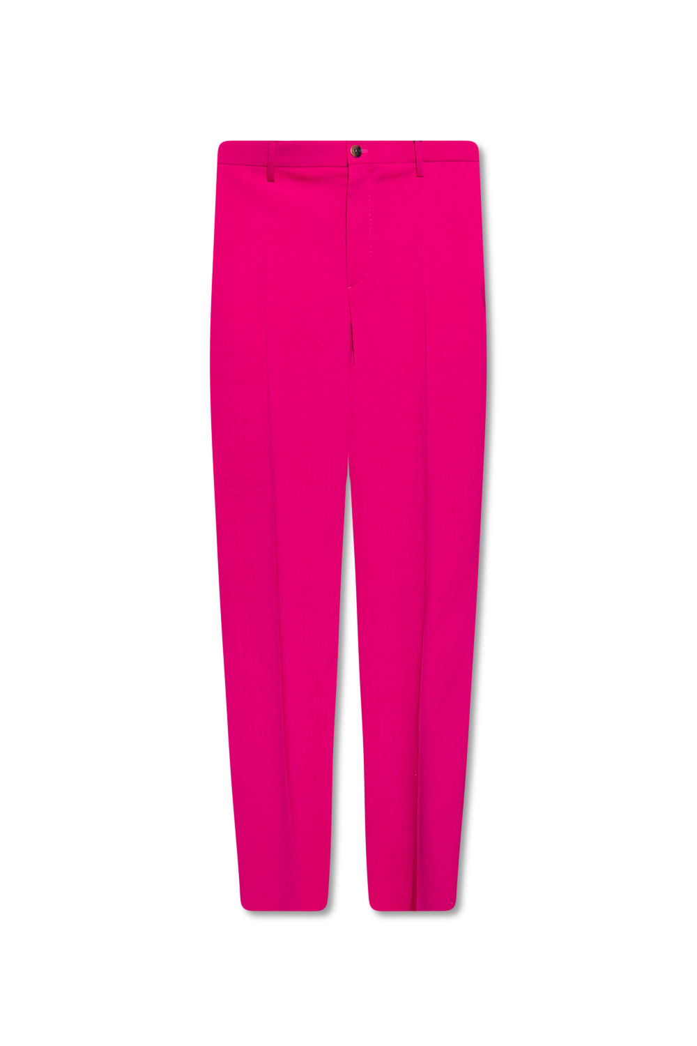 Versace Wool pleat-front trousers