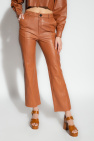 forte forte BROWN Leather trousers