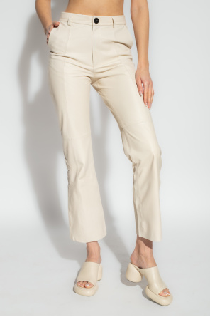 forte_forte Leather Alda trousers