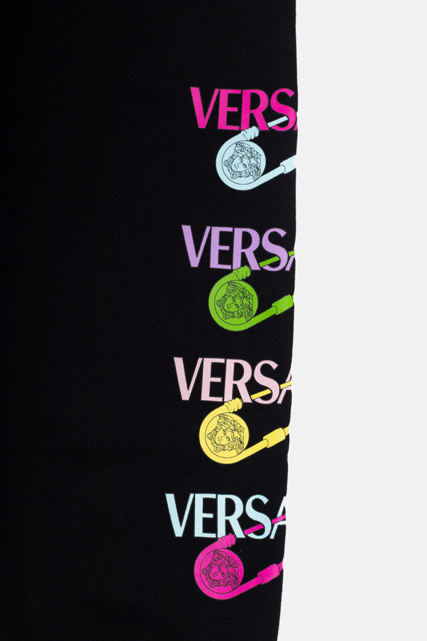 Versace Kids VLTN logo-patch track pants