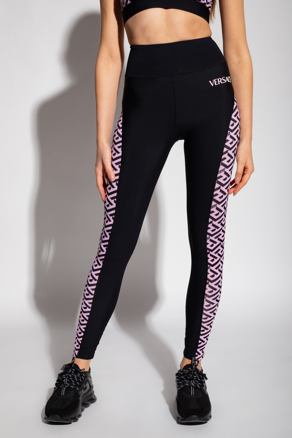 Versace Leggings with ‘La Greca’ motif